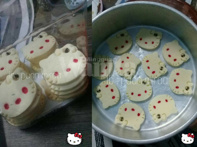 Resipi Biskut Hello Kitty Comel Rangup Diluar Cair Dalam Mulut