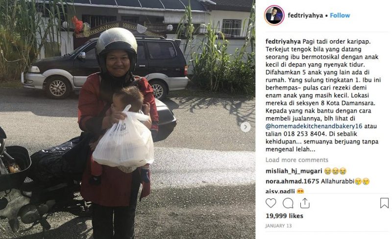 Bawa Anak Umur Setahun Berjualan Kuih, Rezeki Ibu Anak 7 Makin Bertambah